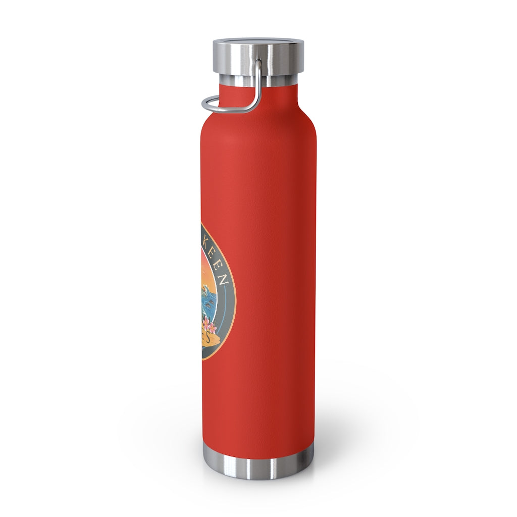 Beachy Keen Vibes 22oz Vacuum Insulated Bottle