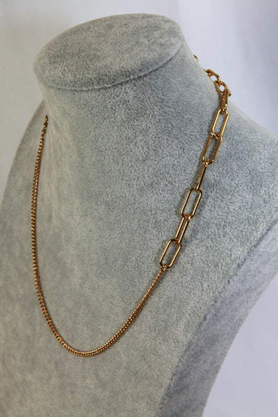 Thick Chain Stitching Necklace