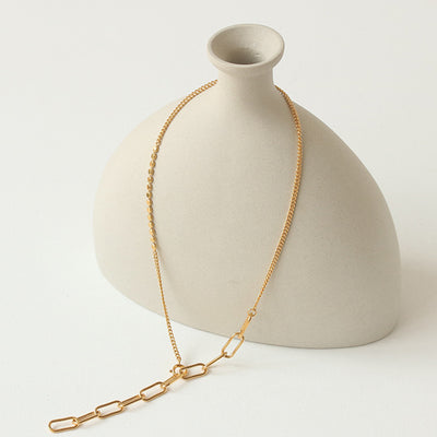 Thick Chain Stitching Necklace