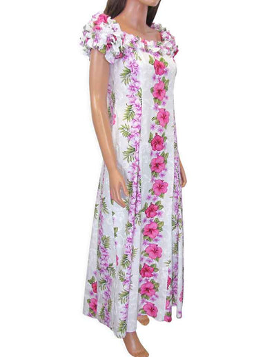 Long Ruffled Muumuu Hawaiian Dress Big Island
