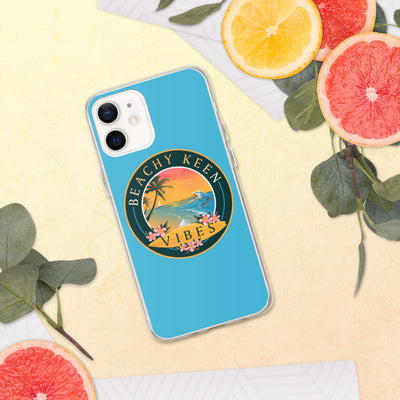 Beachy Keen Vibes iPhone Case - Summer Sky Blue