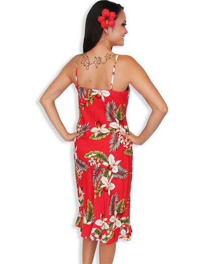 Slip Red Dress Hawaiian Hanapepe