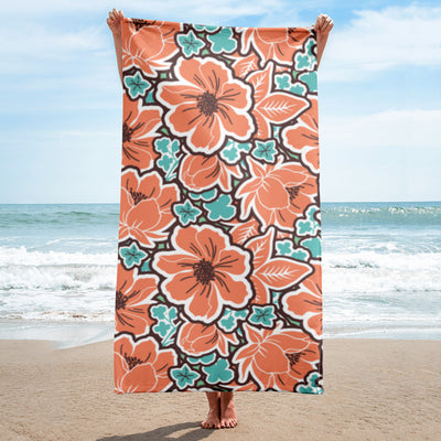 Beach Towel - Tropical Flower