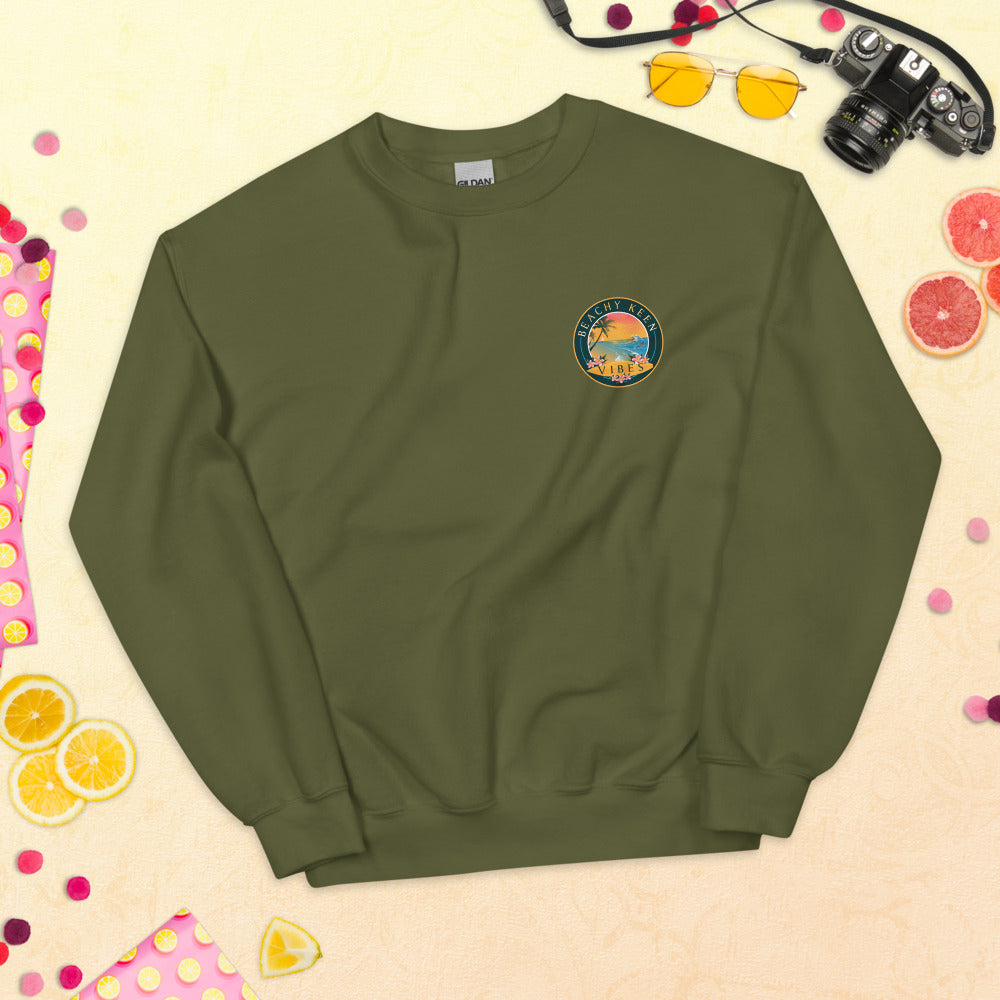 Beachy Keen Vibes Unisex Sweatshirt