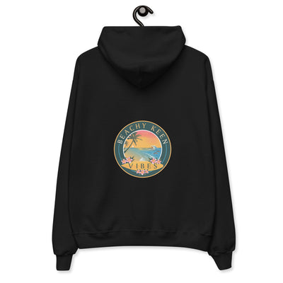 Beachy Keen Vibes Unisex fleece hoodie