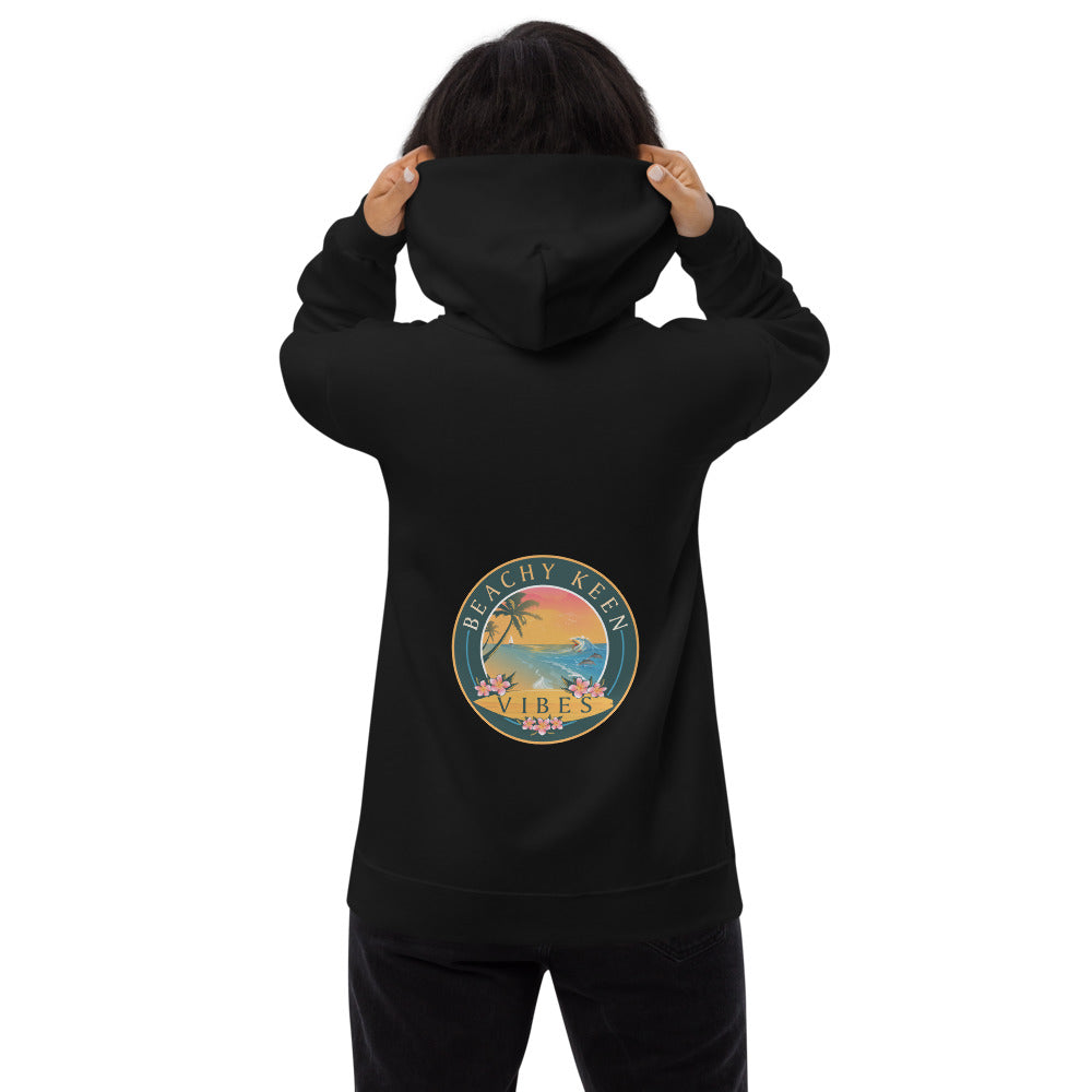 Beachy Keen Vibes Unisex fleece hoodie