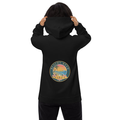 Beachy Keen Vibes Unisex fleece hoodie