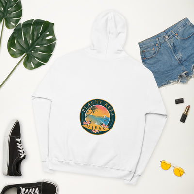 Beachy Keen Vibes Unisex fleece hoodie