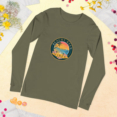 Beachy Keen Vibes Unisex Long Sleeve Tee