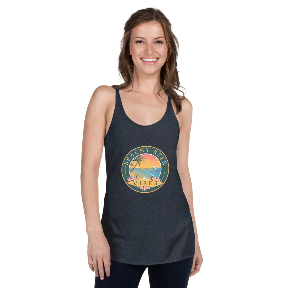 Beachy Keen Vibes Women's Racerback Tank