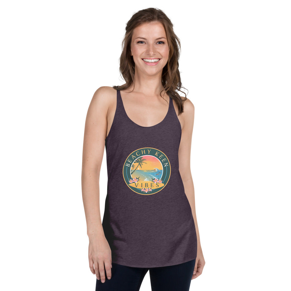 Beachy Keen Vibes Women's Racerback Tank