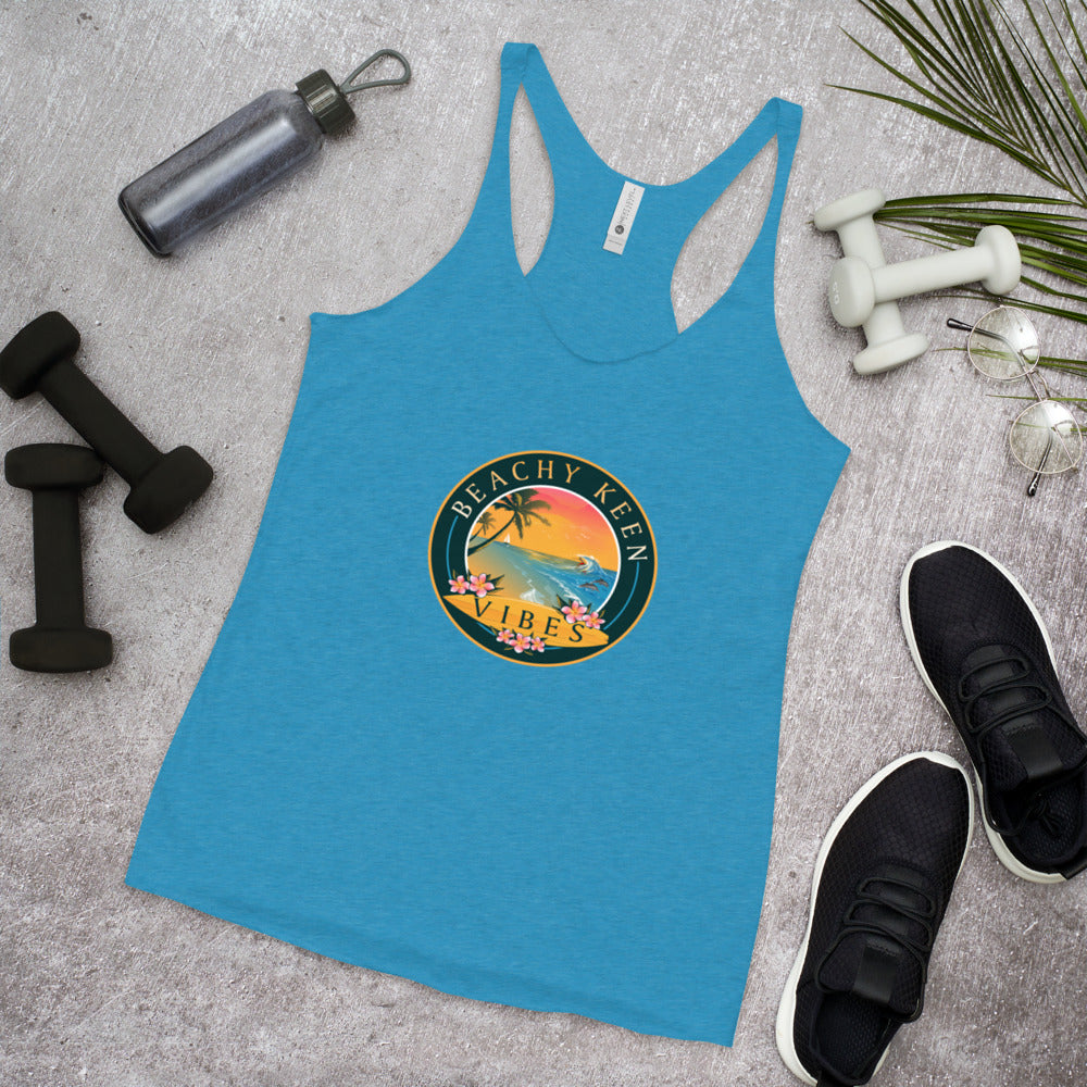 Beachy Keen Vibes Women's Racerback Tank