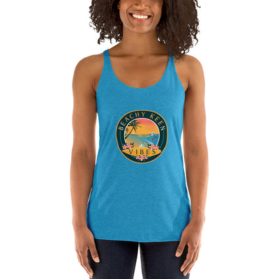 Beachy Keen Vibes Women's Racerback Tank