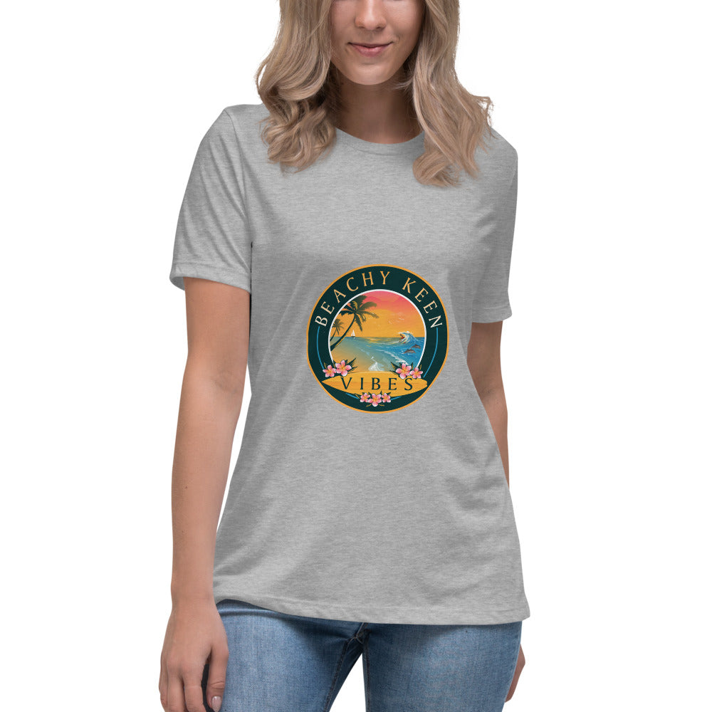 Beachy Keen Vibes Women's Relaxed T-Shirt