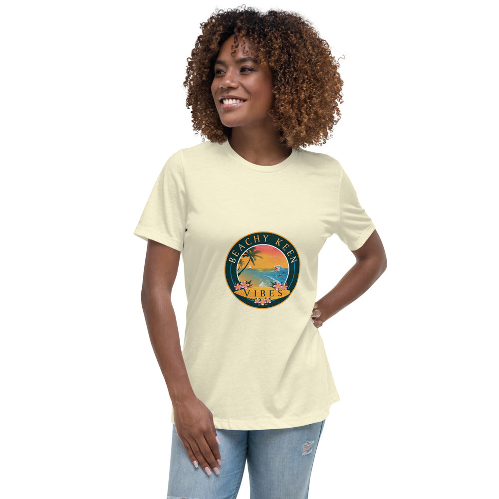 Beachy Keen Vibes Women's Relaxed T-Shirt