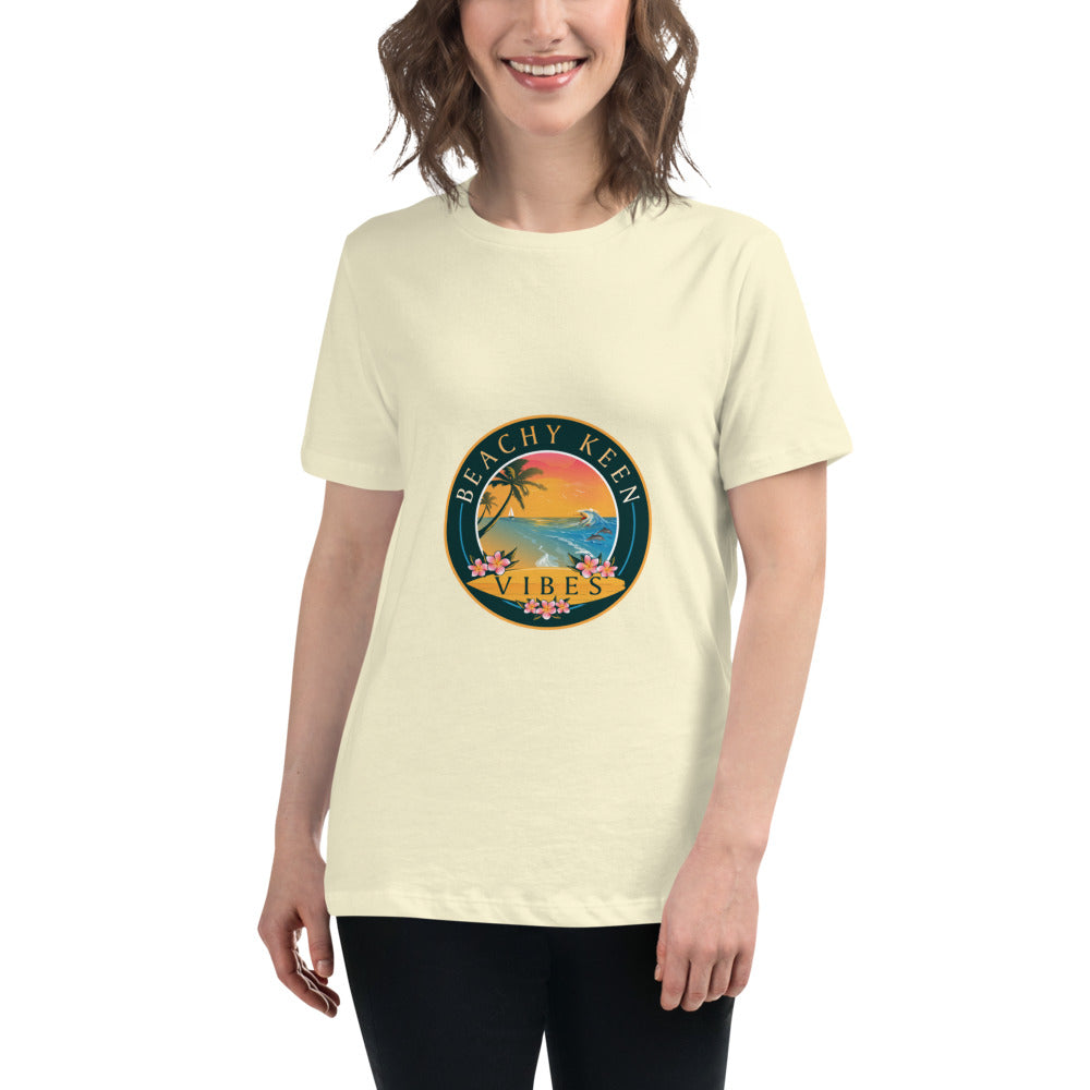 Beachy Keen Vibes Women's Relaxed T-Shirt