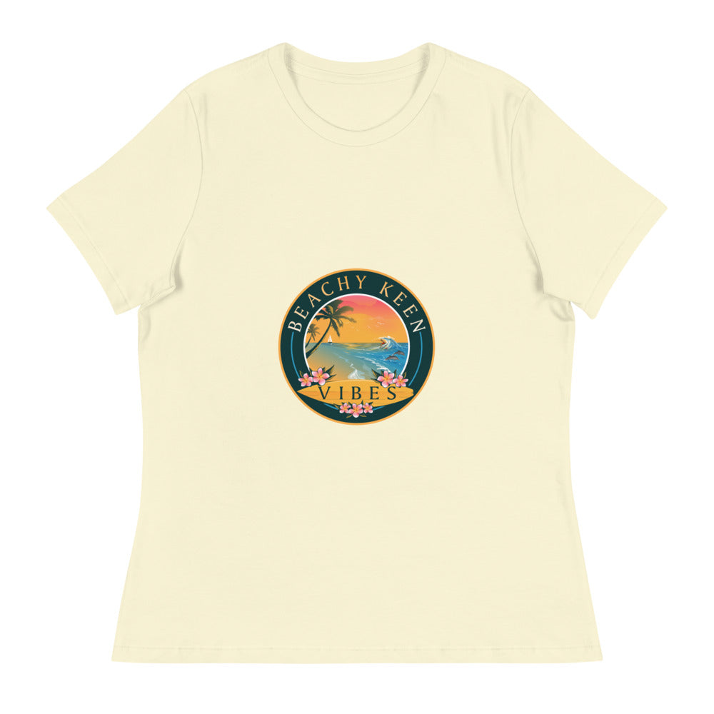 Beachy Keen Vibes Women's Relaxed T-Shirt