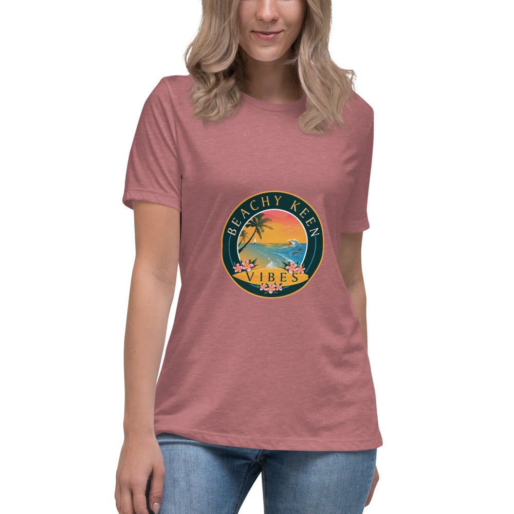 Beachy Keen Vibes Women's Relaxed T-Shirt