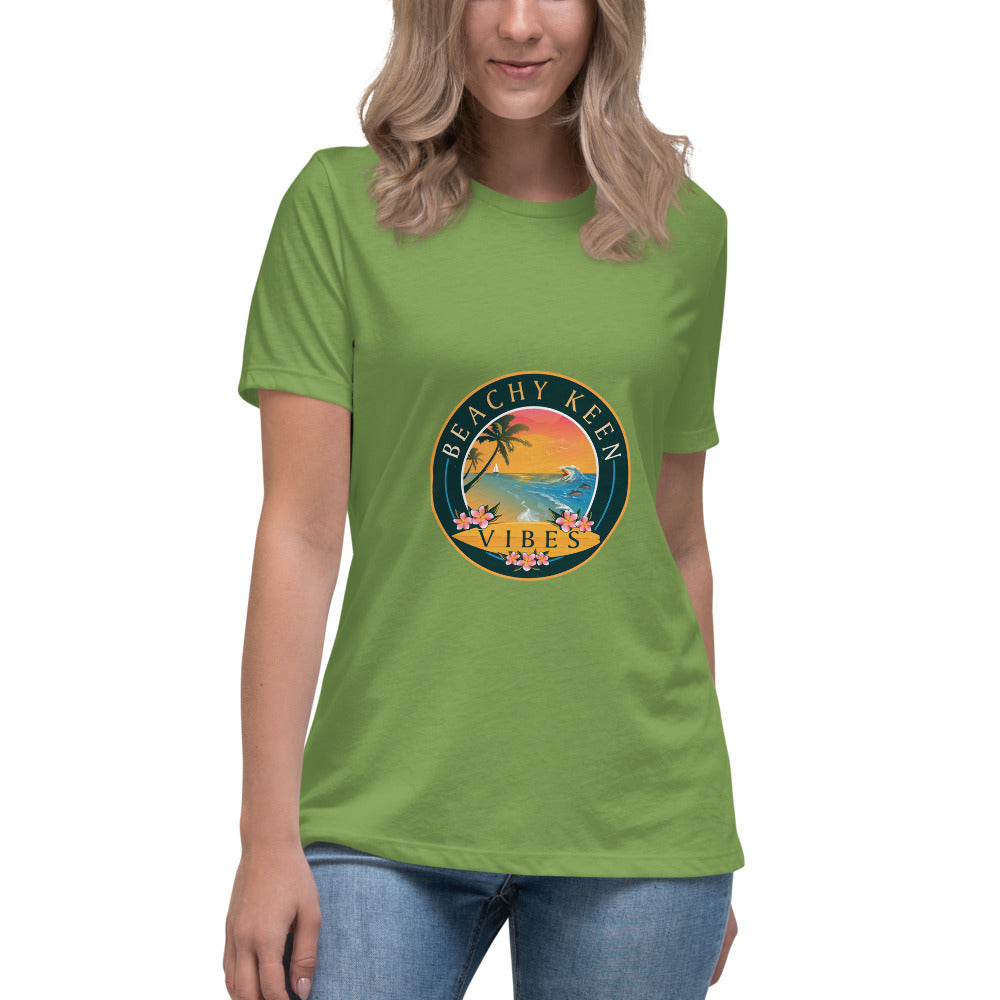 Beachy Keen Vibes Women's Relaxed T-Shirt